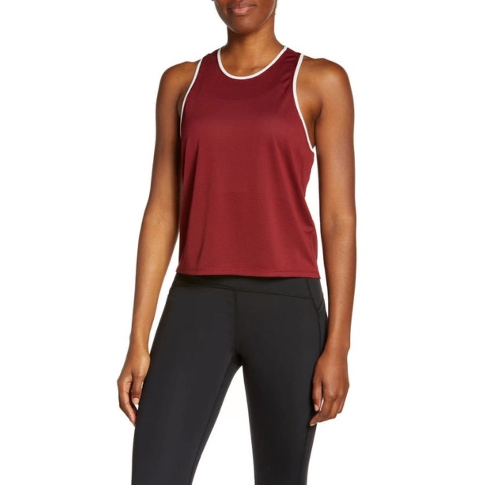 NWT Outdoor Voices RecMesh Boysenberry Red‎ Tank Top